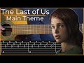 The last of us  main theme simple guitar tab