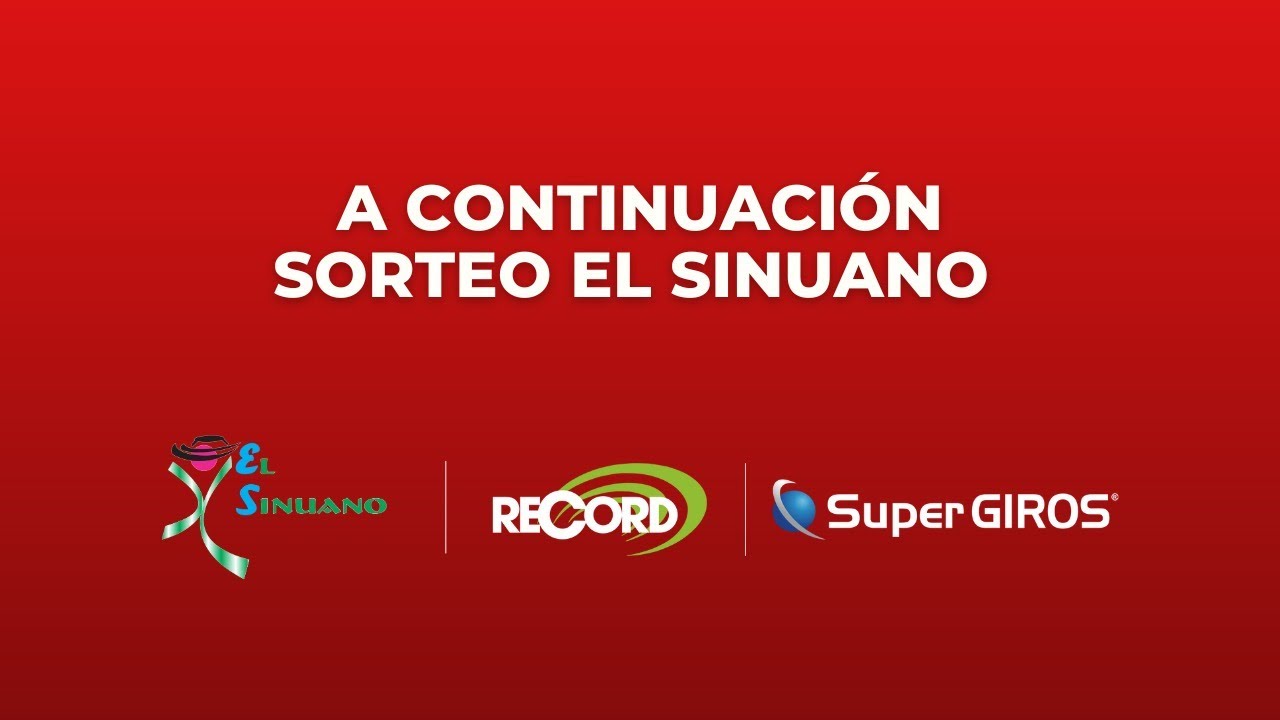 Sorteo El Sinuano Noche 17 Enero 2024 YouTube