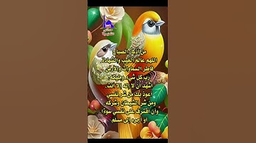 من أذكار الصباح #أذكار #تعليم #صلاة #قناة_حدثني_التعليمية
