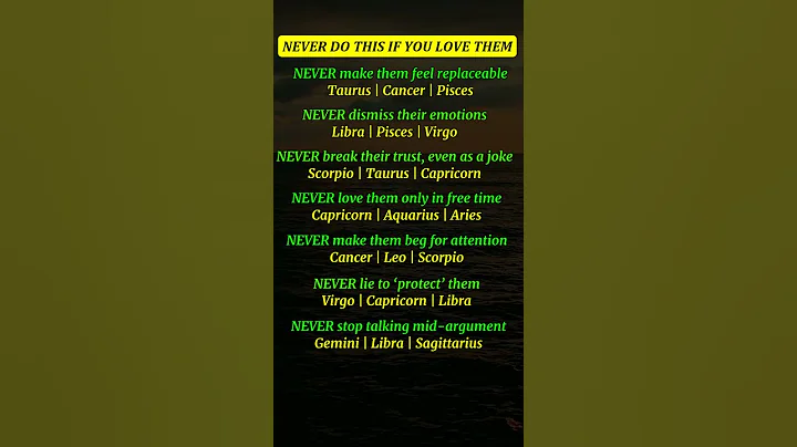 NEVER DO THIS IF YOU LOVE THEM ♡ (Zodiac Signs Edition) #zodiac #shorts #viral #trending