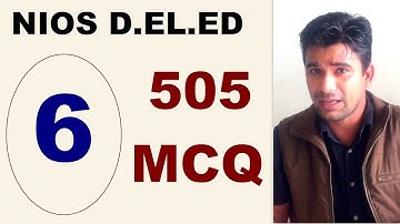 #6 - Course 505 Environmental Studies MCQ Test, NIOS D.EL.ED no benefit ? | Online Partner