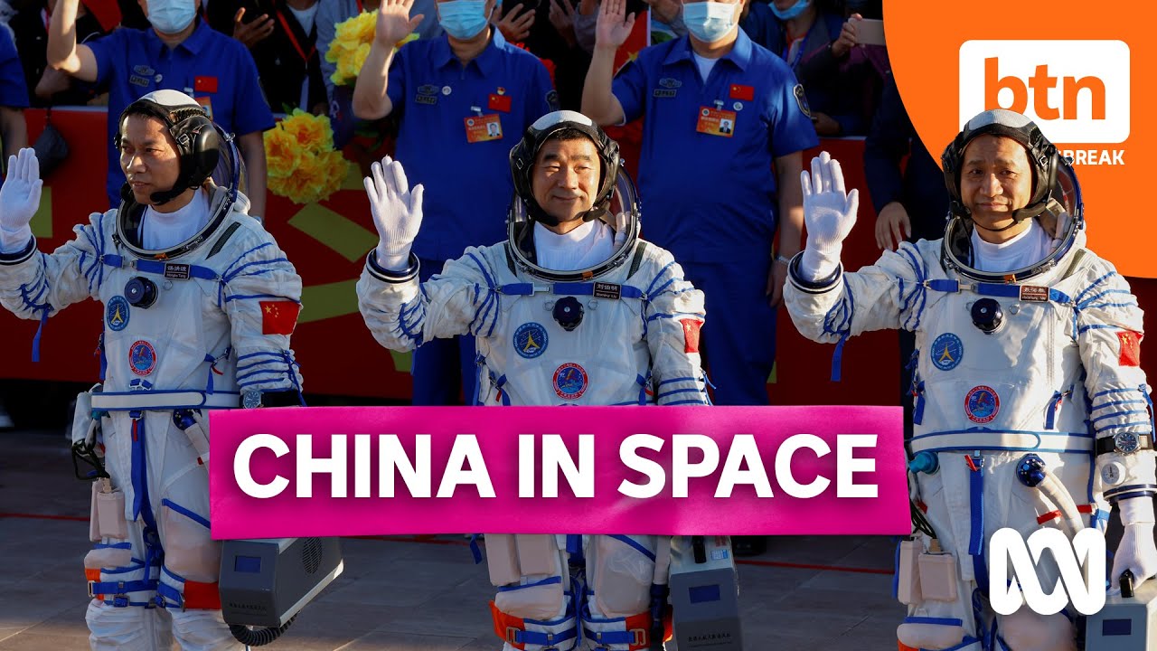 China sends three astronauts to its new space station in its first ...