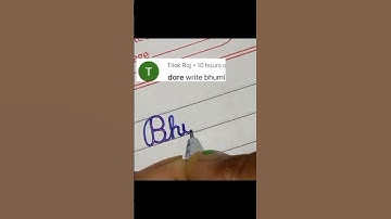 "Bhumi" name in cursive writing #shorts #viralshorts #youtubeshorts #trending