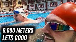 Swimming with Lilly King 8,000 Meters! FIRST SWIM of 2023!
