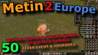 [50] Metin2 Europe - Testing Zodiac Sword 60 Average Damage vs Poison Sword 60 Average Damage