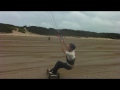 Dan Smith kite landboarding, Peter lynn and Trampa!!