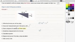Pythagoras Intro and finding a missing hypotenuse