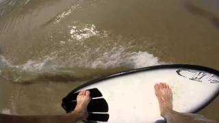Skimboarding in Cape Cod Bay
