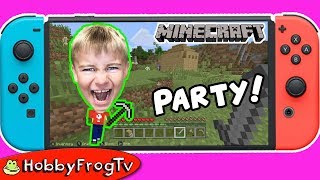 First Night Minecraft Party On The Nintendo Switch HobbyFrogTV