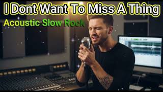 Slow Acoustic Rock  I Dont Want To Miss A Thing  Late Night Vibes