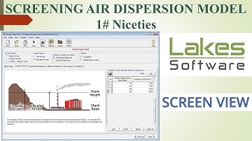 86 || Screening Air Dispersion Model:SCREEN3: SCREEN View: Niceties