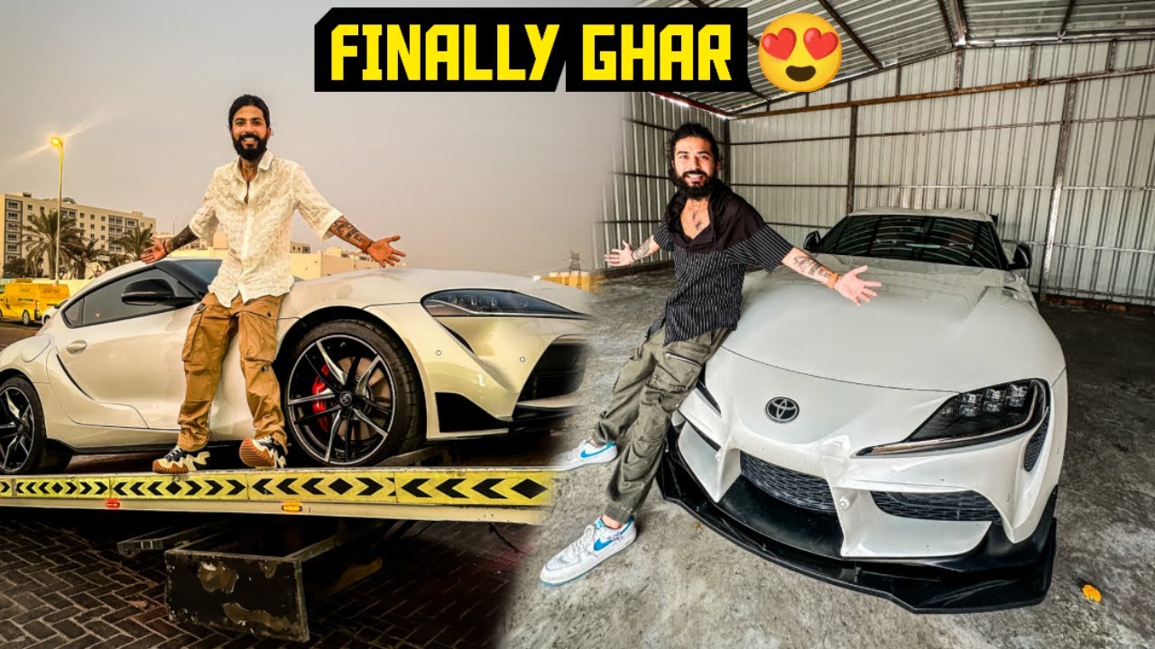 Finally Apni New Supercar Supra Mk5 Ko Lekar Ghar Pahuch Hi Gaye 😍