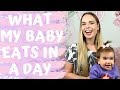 WHAT MY 11 MONTH OLD BABY EATS IN A DAY | HEALTHY  BABY MEALS