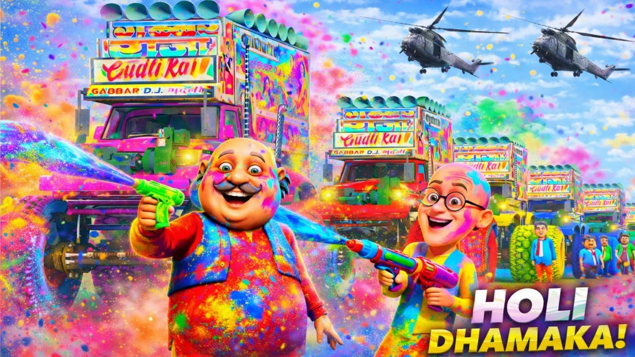 Motu Patlu ने किया Biggest Indian dj Super Mega Ramp Challenge 😱😱😱 GTA-5