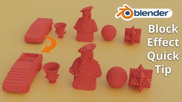 Convert your model Into blocks || Blender Tutorial  ||  Quick Tips