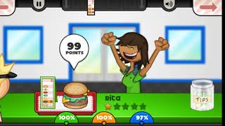 GMA Games's Playlist: Papa's Burgeria To Go! screenshot 1