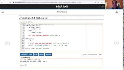 Pearson Liang Revel Programming LiveExample
