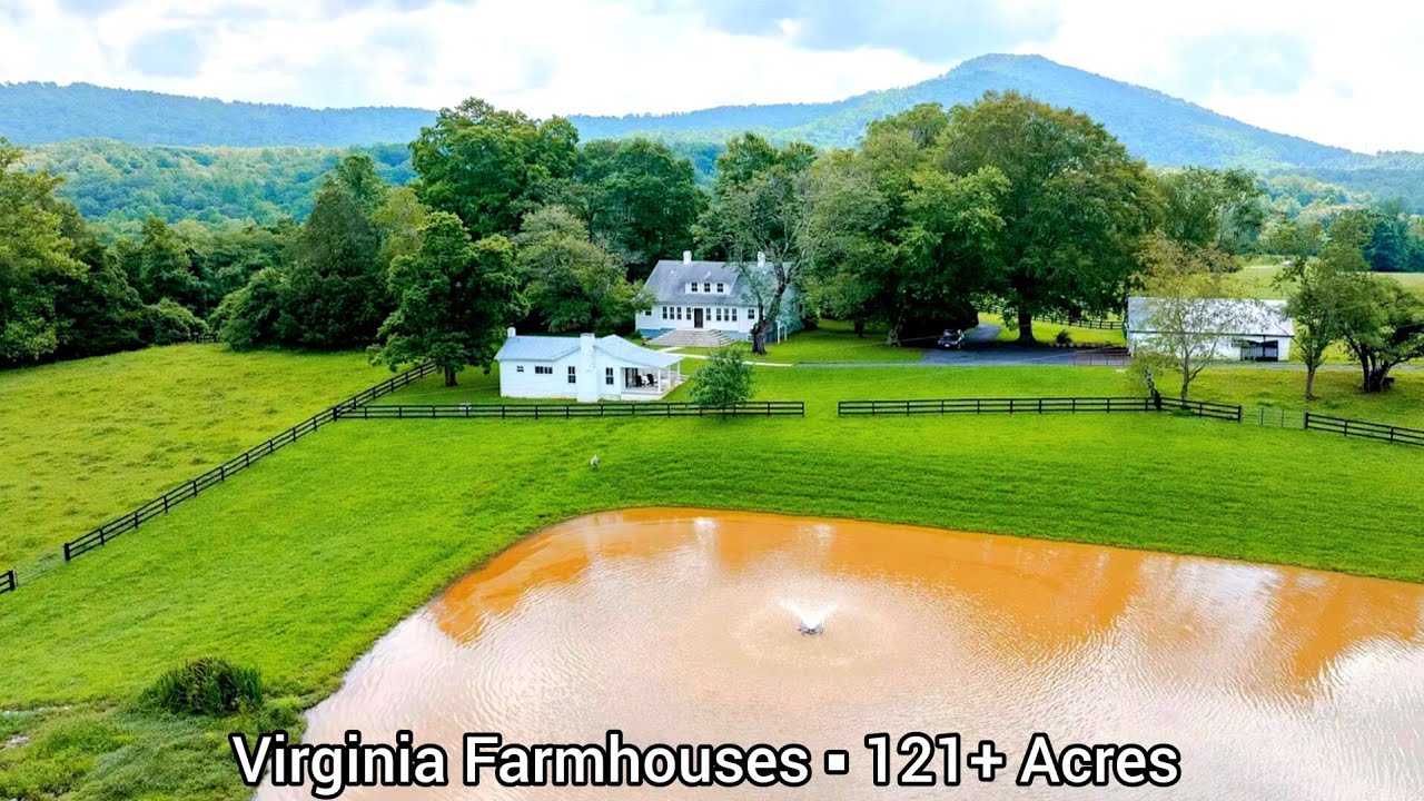 Virginia Farmhouses For Sale | 121 Acres | Vineyard Lucky Dog Farm | Virginia Land For Sale