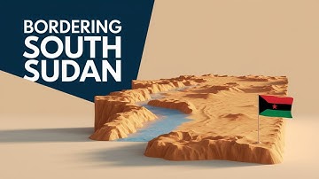 South Sudan Neighbouring Countries 3D