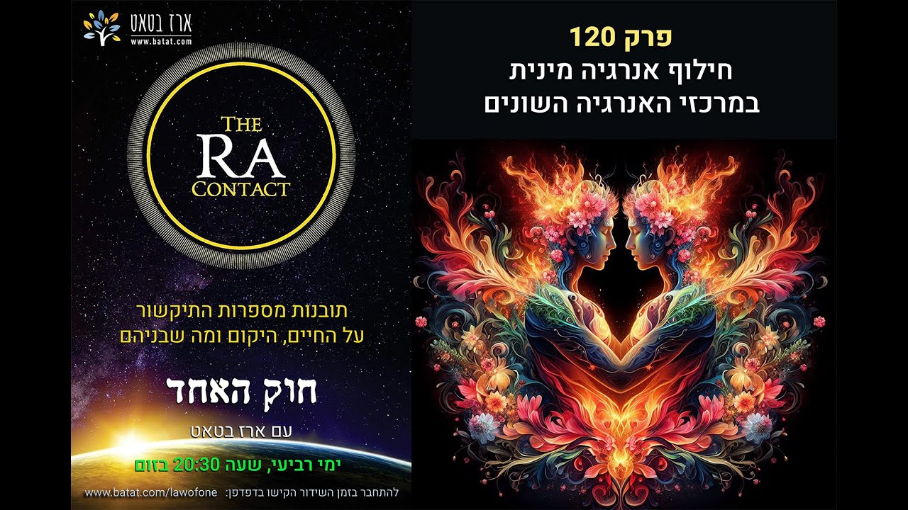 חוק האחד (רָא) עם ארז בטאט, פרק 120: על ״המכניקה״ של מעבר האנרגיה המינית במרכזי האנרגיה הגבוהים, ועל השפעתה.