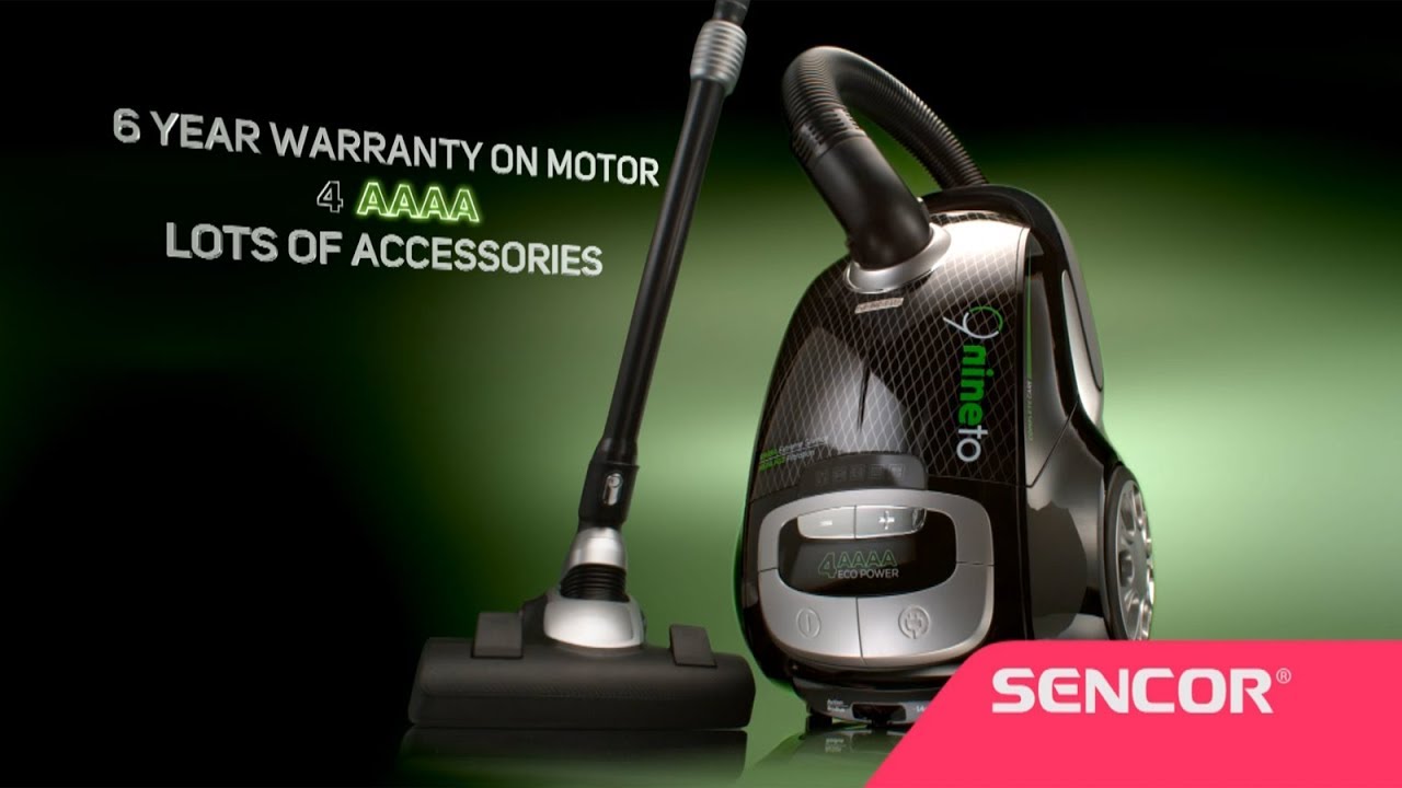 SENCOR 4AAAA ECO Power Bagged Vacuum Cleaner YouTube