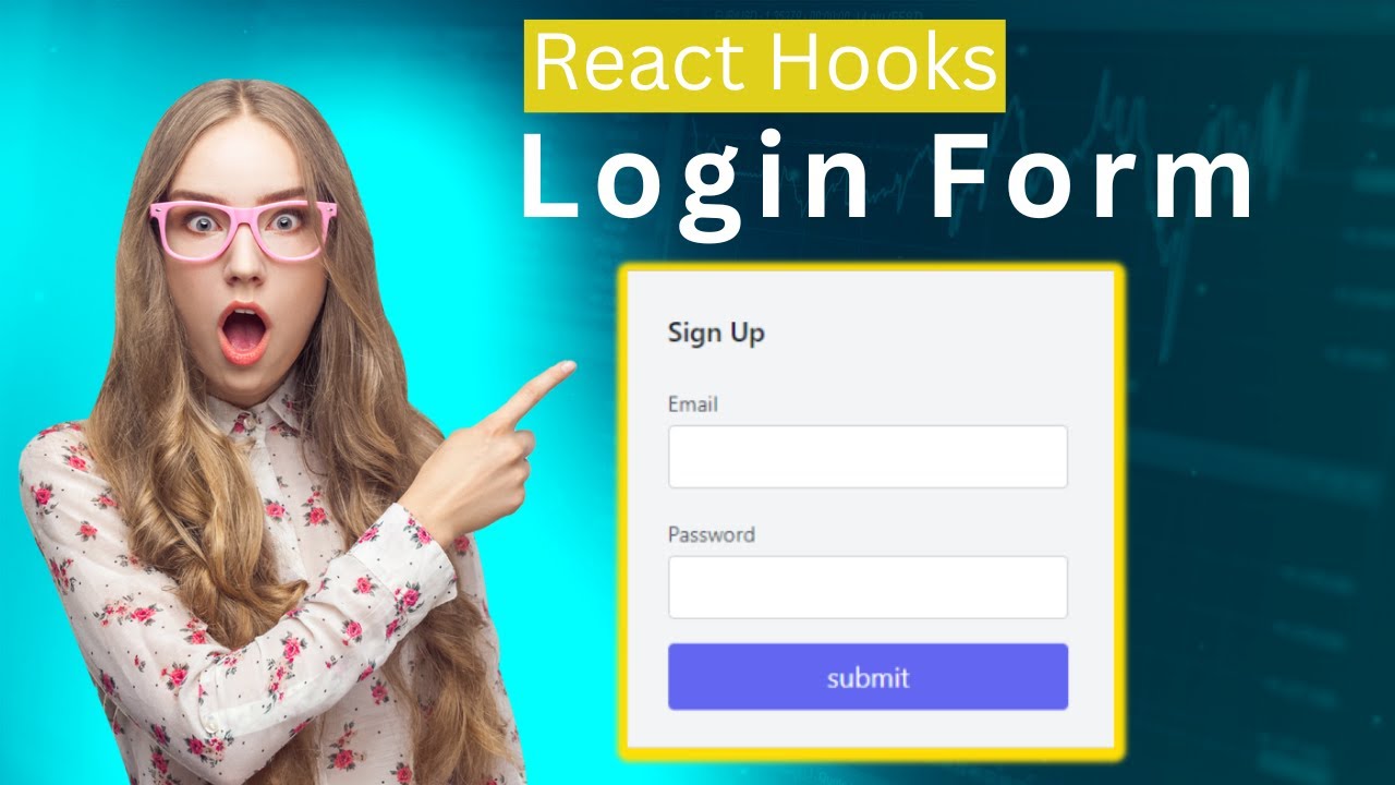 react login form in hindi | react hooks - YouTube