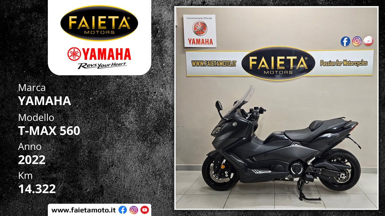 Yamaha T-Max 560 - 2022 | 14.322 Km | Faieta Motors Usato