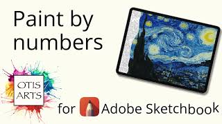 Paint by number tutorial Adobe Sketchbook