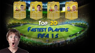 أسرع 20 لاعب في فيفا 15 | Fastest Players In FIFA 15