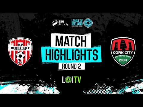 SSE Airtricity Men's Premier Division Round 2 | Derry City 2-0 Cork City | Highlights