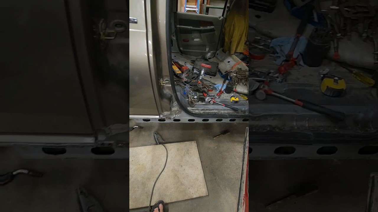 Inner Rocker panels welded in on Mega Cab 