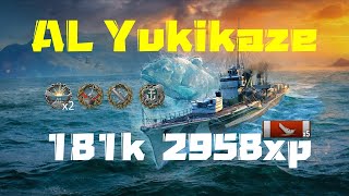 AL Yukikaze Ranked 5 Kill Carry! 2958 base xp & 181k damage