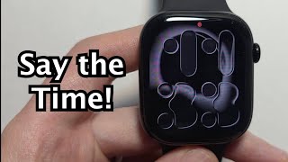 Apple Watch: How to Announce Time!