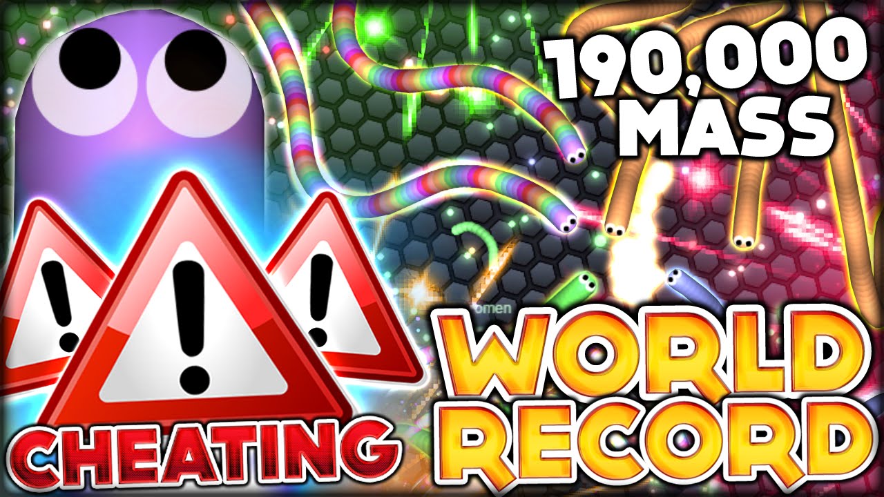 SLITHER.IO + HACKS = WORLD RECORD! 