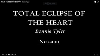 Video thumbnail of "TOTAL ECLIPSE OF THE HEART  -  Bonnie Tyler"