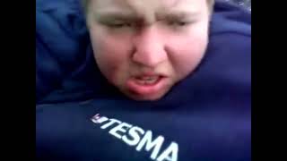 Kid falls off tall roof