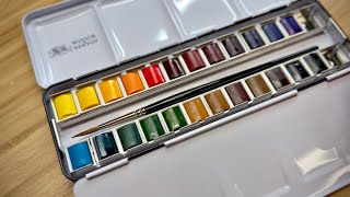 My Go-To Watercolor Set:  Winsor & Newton Professional Watercolour Set | Unboxing & Color Swatches