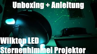 Wilktop Led Sternenhimmel Projektor, Wasserwellen Led Licht Mit Bluetooth Musik Unboxing Anleitung
