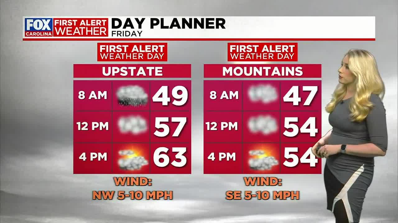 A wet start to this First Alert Friday, another round this weekend ...