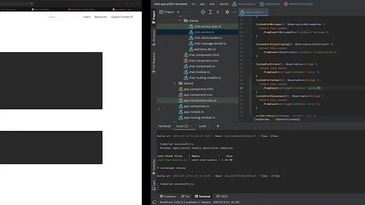 Fullstack2021 | p68 | Socket io | Listen for Connect and Disconnect in the frontend