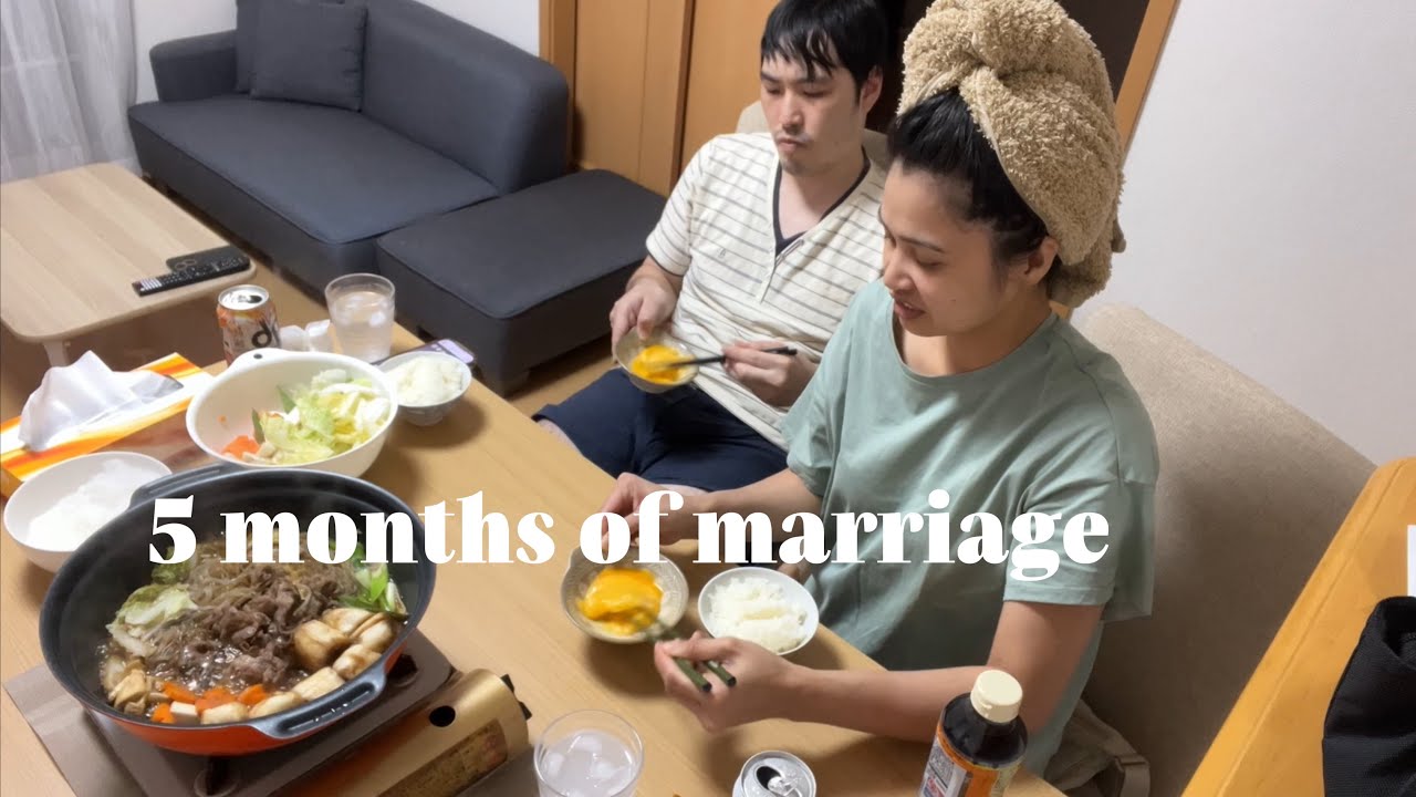 5 months of marriage/ what we’ve learned so far / filipino x japanese love story/ cooking dinner 