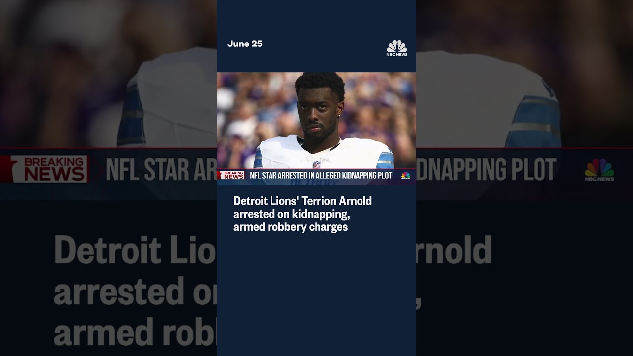 Detroit Lions’ Terrion Arnold arrested on kidnapping, armed robbery charges