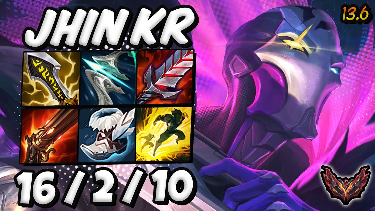 The Battle Marksman: Jhin vs Caitlyn / Patch 13.6 / KR Grandmaster / Season 13 🥇