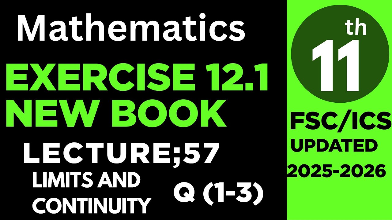 Class 11 chapter 12 exercise 12.1|Class 11 math exercise 12.1 new book ...
