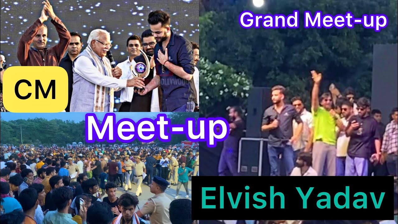 Elvish Yadav Grand meet-up Tau Devi Lal Stadium Gurgao @ElvishYadavVlogs ￼￼@TheUK07Rider