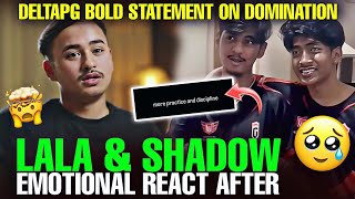 Lala & Shadow Emotional Reaction After Bad Performance 🥺😱| #godlike #godl #bgmi #jonathan #bgis