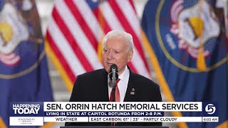 Sen. Orrin Hatch to lie in state at the Utah Capitol