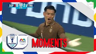 Kampon denies Shawal from the spot to keep Thailand 2-0 ahead vs Singapore | ASEAN Hyundai Cup 2026