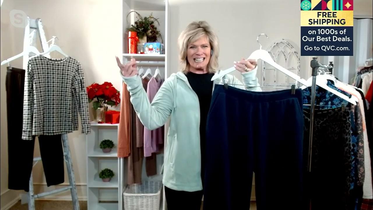 Cuddl Duds Ribbed Fleece Wide Leg Lounge Pant on QVC 