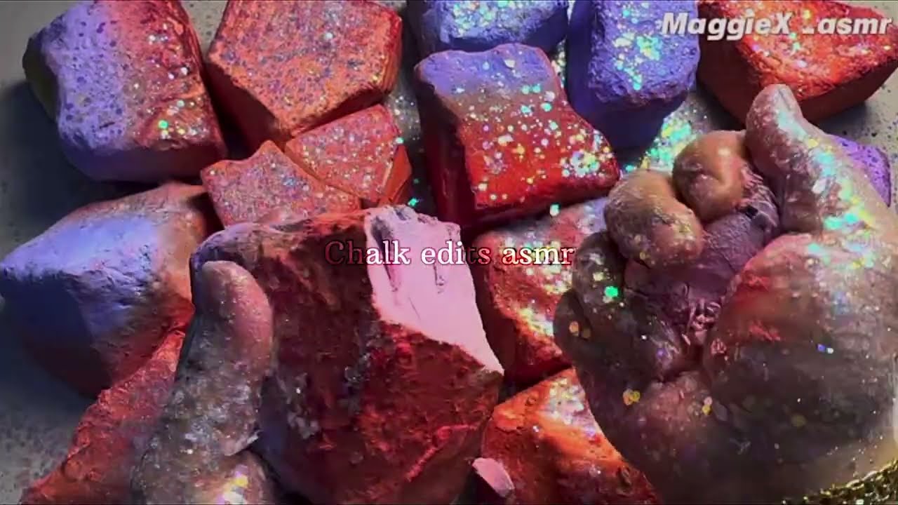 Dyed jumbo chalk | jumbo chalk crush | chalk edits compilation | #gymchalk